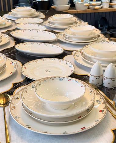 54 Parça 12 Kişilik Porselen Yemek Takımı Catalina