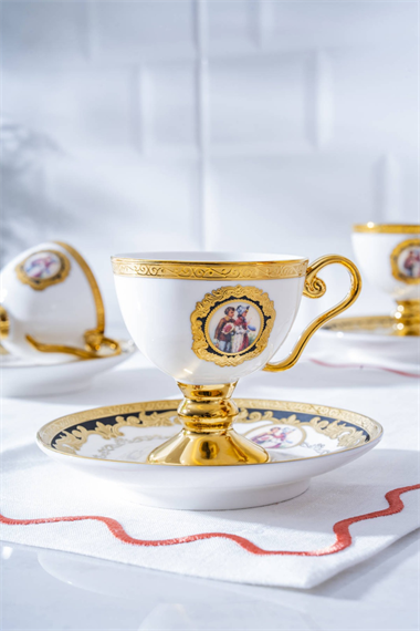 6 Kişilik Carmona Kahve Fincan Takımı - 100 ml