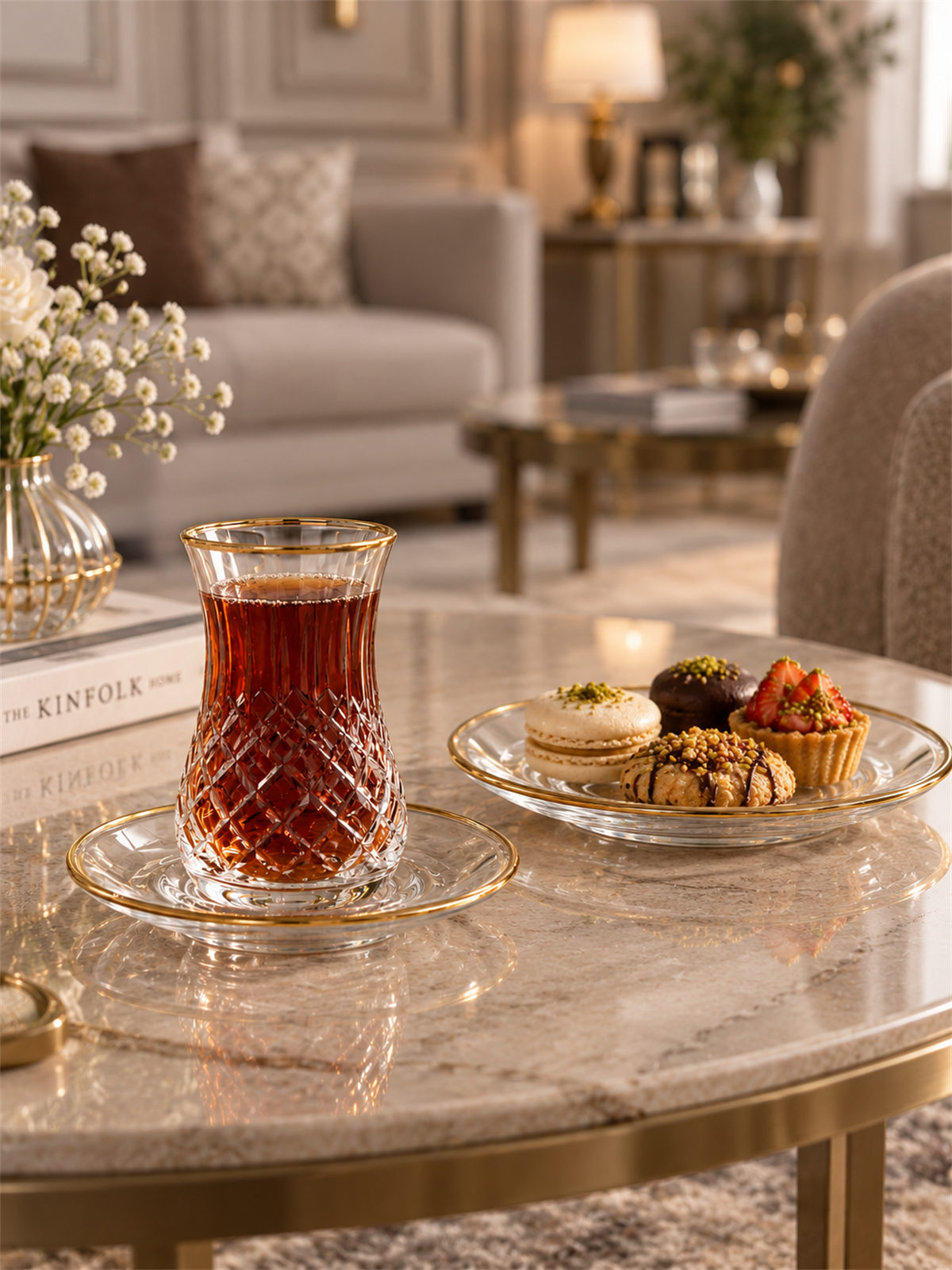 6 Kişilik 12 Parça Elf Çay Takımı