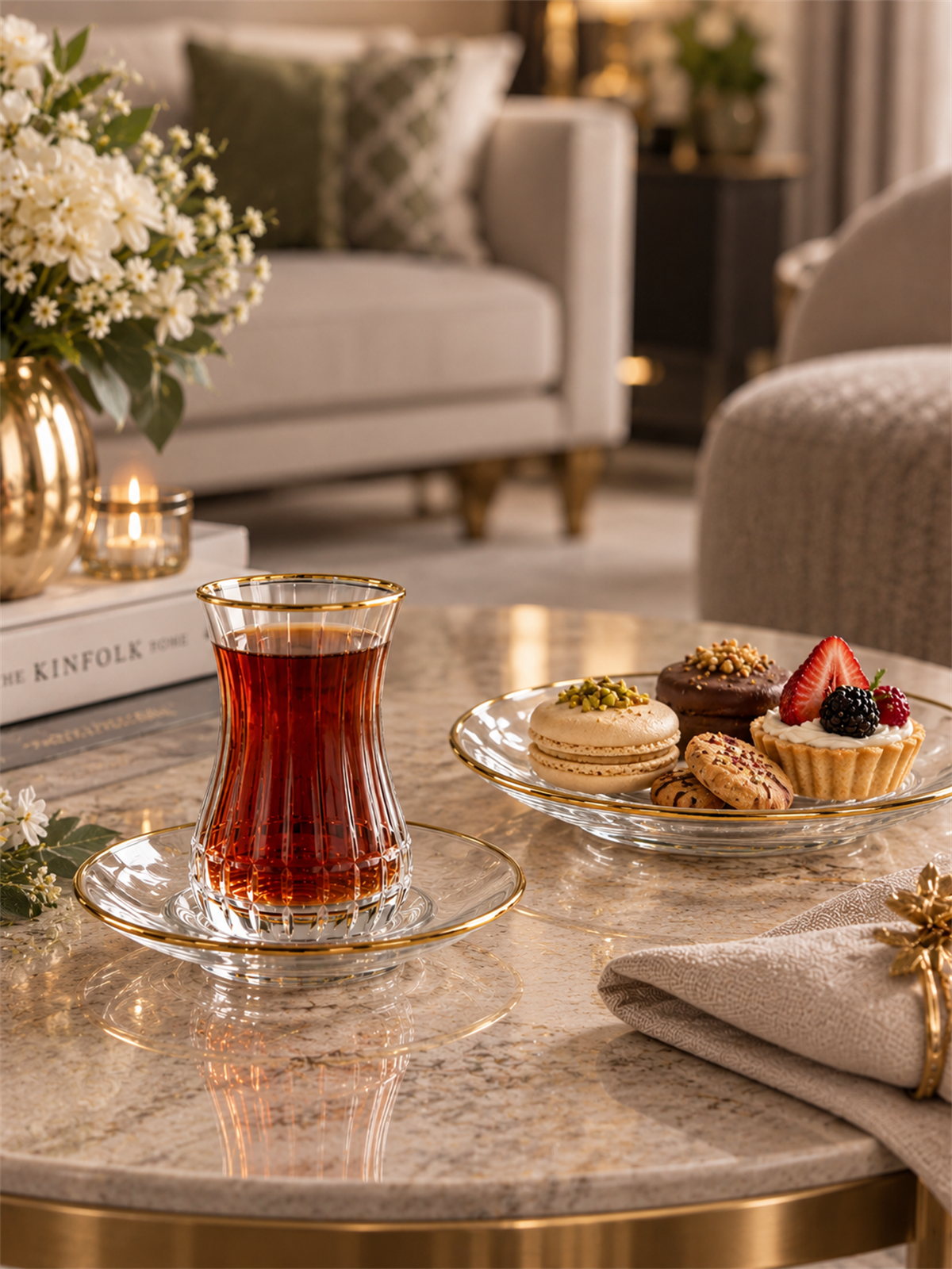 6 Kişilik 12 Parça Lizbon Çay Takımı 