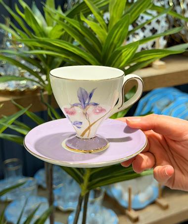 6 Kişilik Flora Kahve Fincan Takımı 