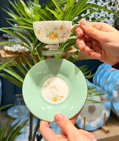 6 Kişilik Mint Kahve Fincan Takımı 