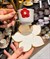 6 Kişilik Porselen Charlotte Red Kahve Fincanı 