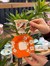 6 Kişilik Porselen Lavin Bird Orange Kahve Fincanı 