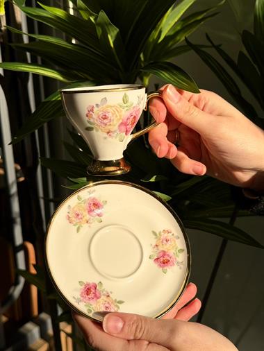 6 Kişilik Porselen Yolanda Kahve Fincan Takımı 