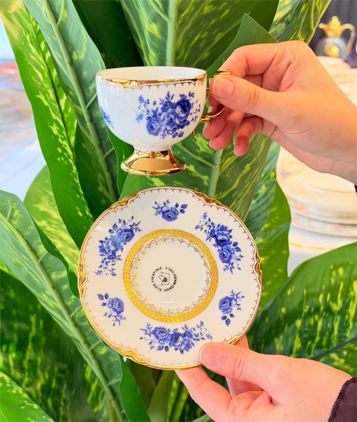 6 Kişilik Vintage Elisabeth Kahve Fincanı