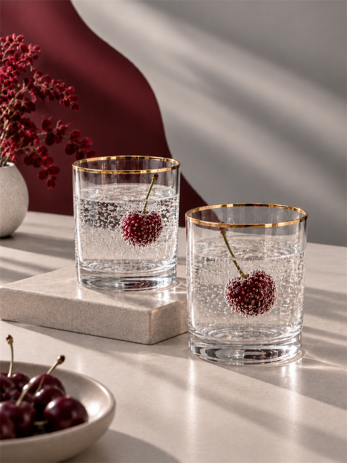 6 lı Bohemia Larus Gold Kısa Bardak