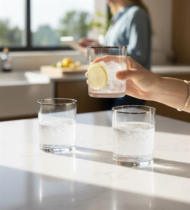 6 lı Bohemia Larus Gümüş Kısa Bardak