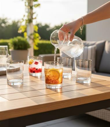 6 lı Bohemia Larus Gümüş Kısa Bardak