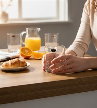 6 lı Bohemia Larus Sade Kısa Bardak