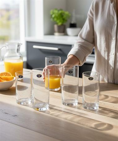 6 lı Bohemia Larus Sade Uzun Bardak