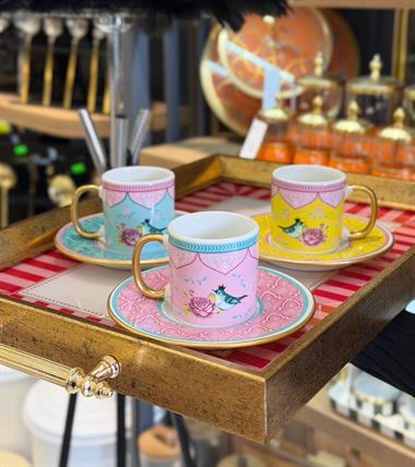 6lı Birdie Kahve Fincan Takımı