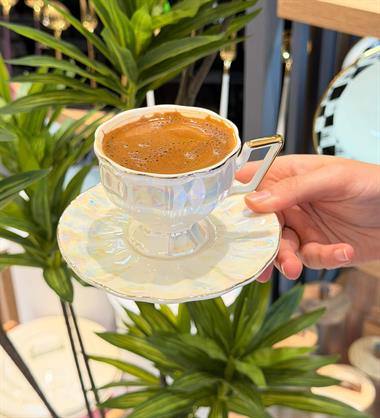 6lı Elsa Porselen Kahve Fincanı