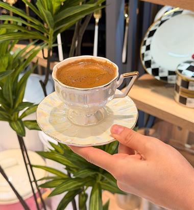 6lı Elsa Porselen Kahve Fincanı