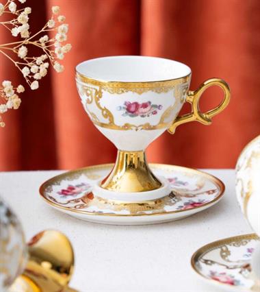 6lı Galina Premium Porselen Kahve Fincanı