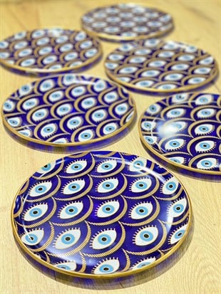 6lı Glore Tarabya Nazende Pasta Tabağı