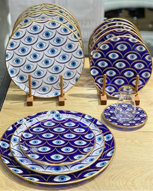 6lı Glore Tarabya Nazende Pasta Tabağı