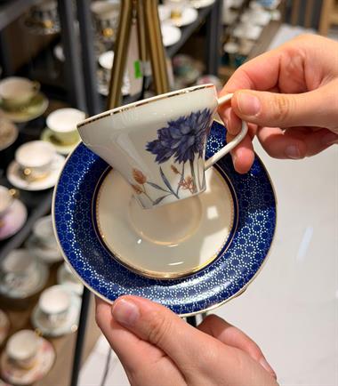 6lı Lapis Porselen Türk Kahve Fincanı 90cc