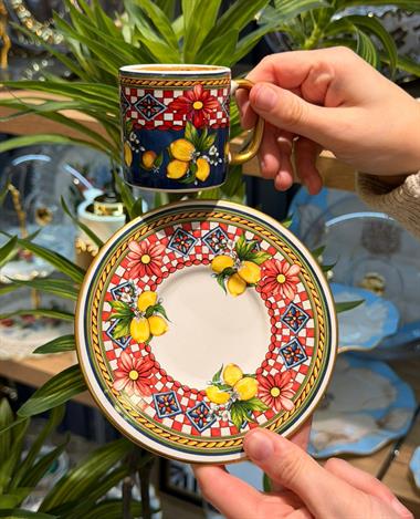 6 Kişilik Lemoon Kahve Fincanı