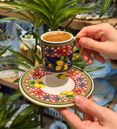 6 Kişilik Lemoon Kahve Fincanı