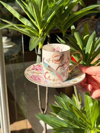 6lı Porselen Fiore Eden Kahve Fincanı