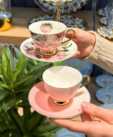 6lı Porselen Garden Kahve Fincanı