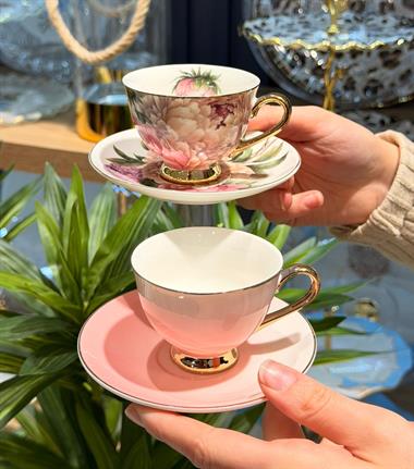 6lı Porselen Garden Kahve Fincanı