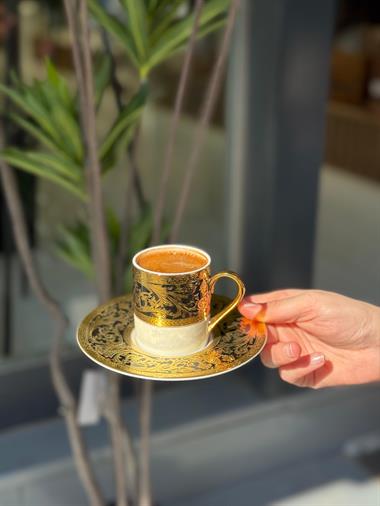 6lı Porselen Martha Kahve Fincanı