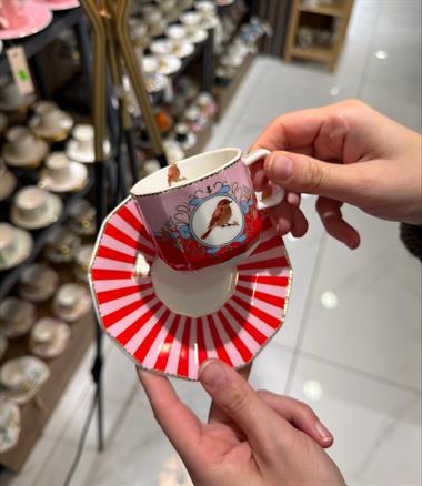 6lı Porselen Pajaro Bird Kahve Fincanı