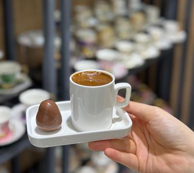 6lı Porselen Pure Royal Kahve Fincanı