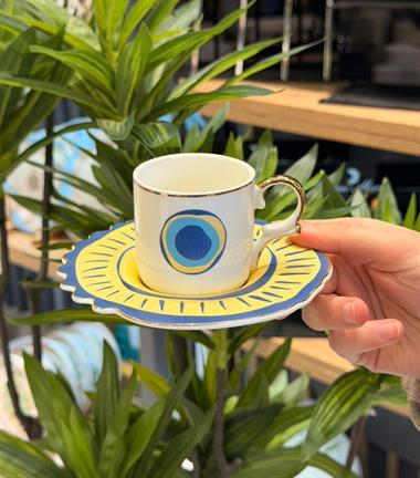 6lı Porselen Solaris Kahve Fincanı 