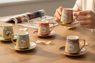 6lı Porselen Stellan Kahve Fincanı