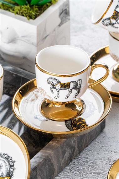 6lı Tamara Premium Porselen Kahve Fincanı