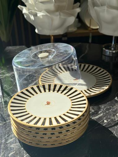 8 Parça Black Bird Kek Fanuslu Pasta Seti