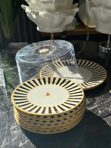 8 Parça Black Bird Kek Fanuslu Pasta Seti