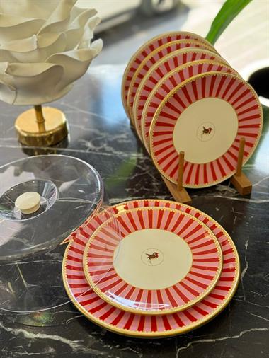 8 Parça Pink Bird Kek Fanuslu Pasta Seti