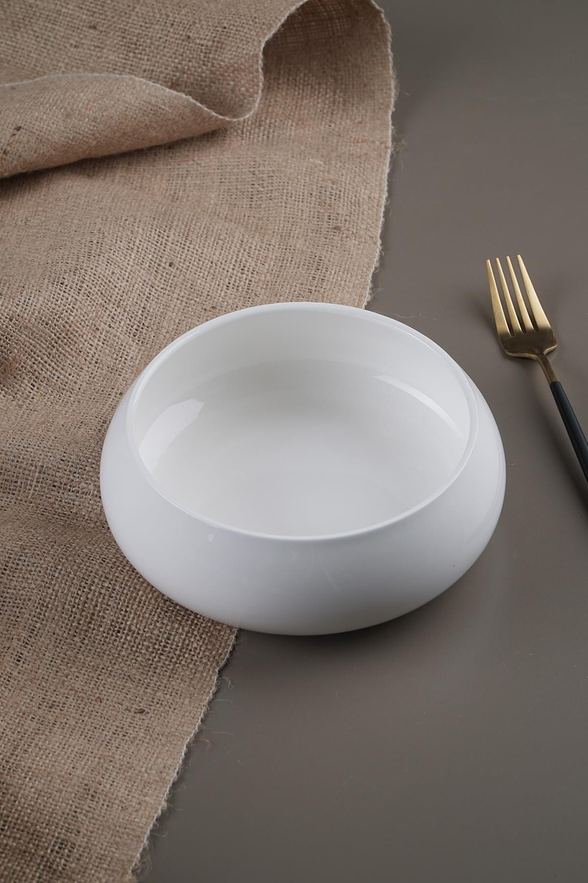 Bianco Perla Yuvarlak Kase - 18.2 cm
