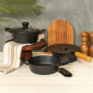 Brioni Diamond 5 Parça Siyah Midi Set