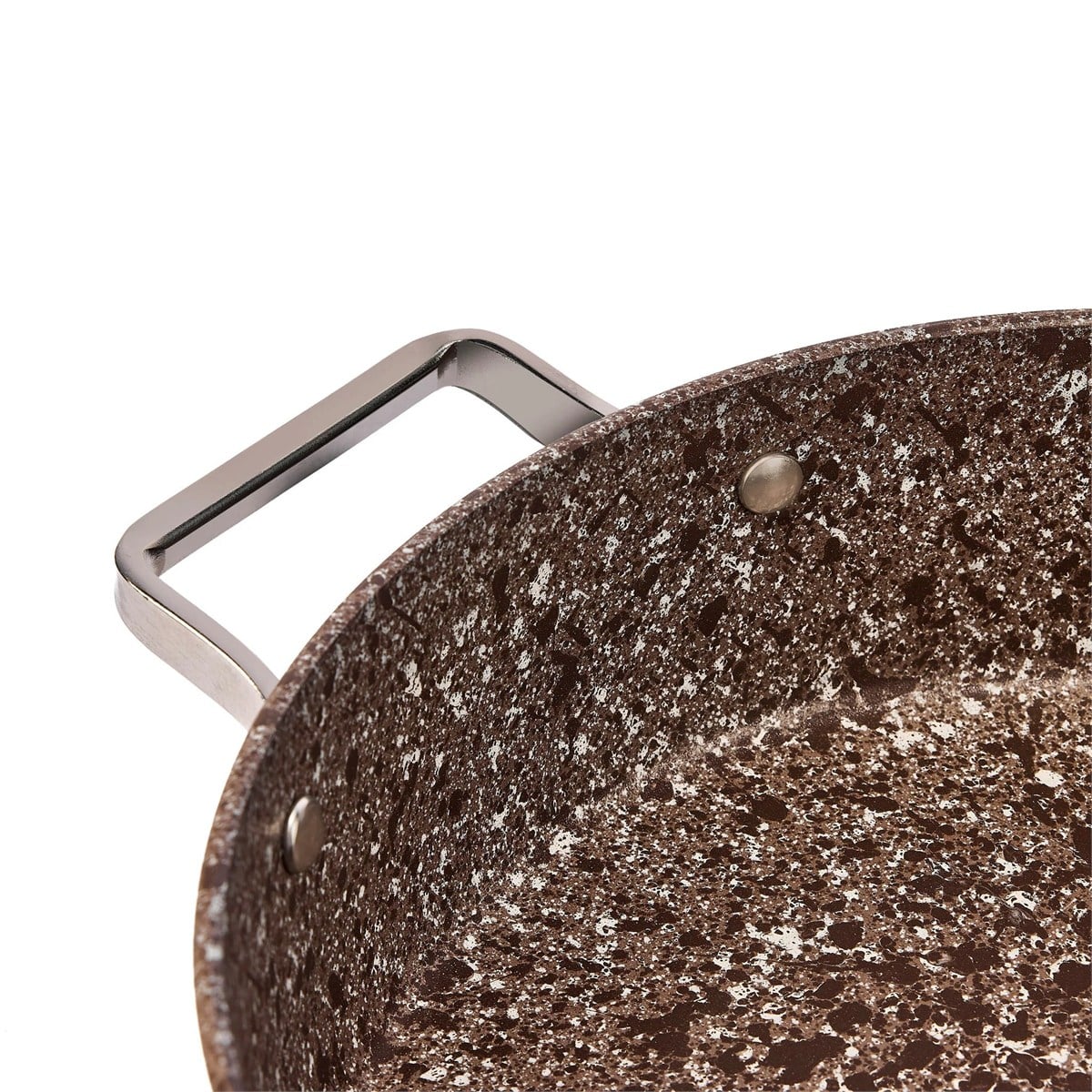 Stone-Age Terra 28 cm Çizilmez Yanmaz Yapışmaz İndüksiyonlu Basık Tencere