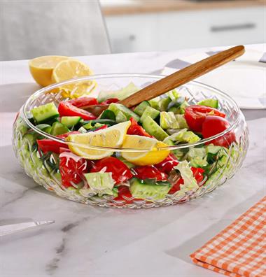 Cam Büyük Boy Salata Kasesi 24cm