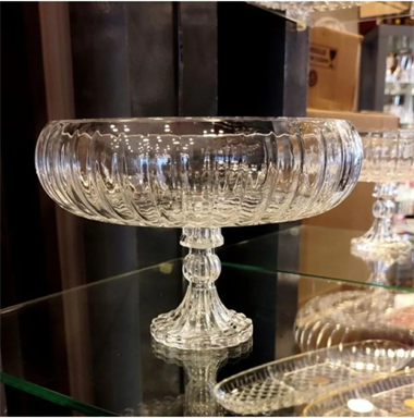 Cam Büyük Boy Salata Kasesi Ayaklı 24cm