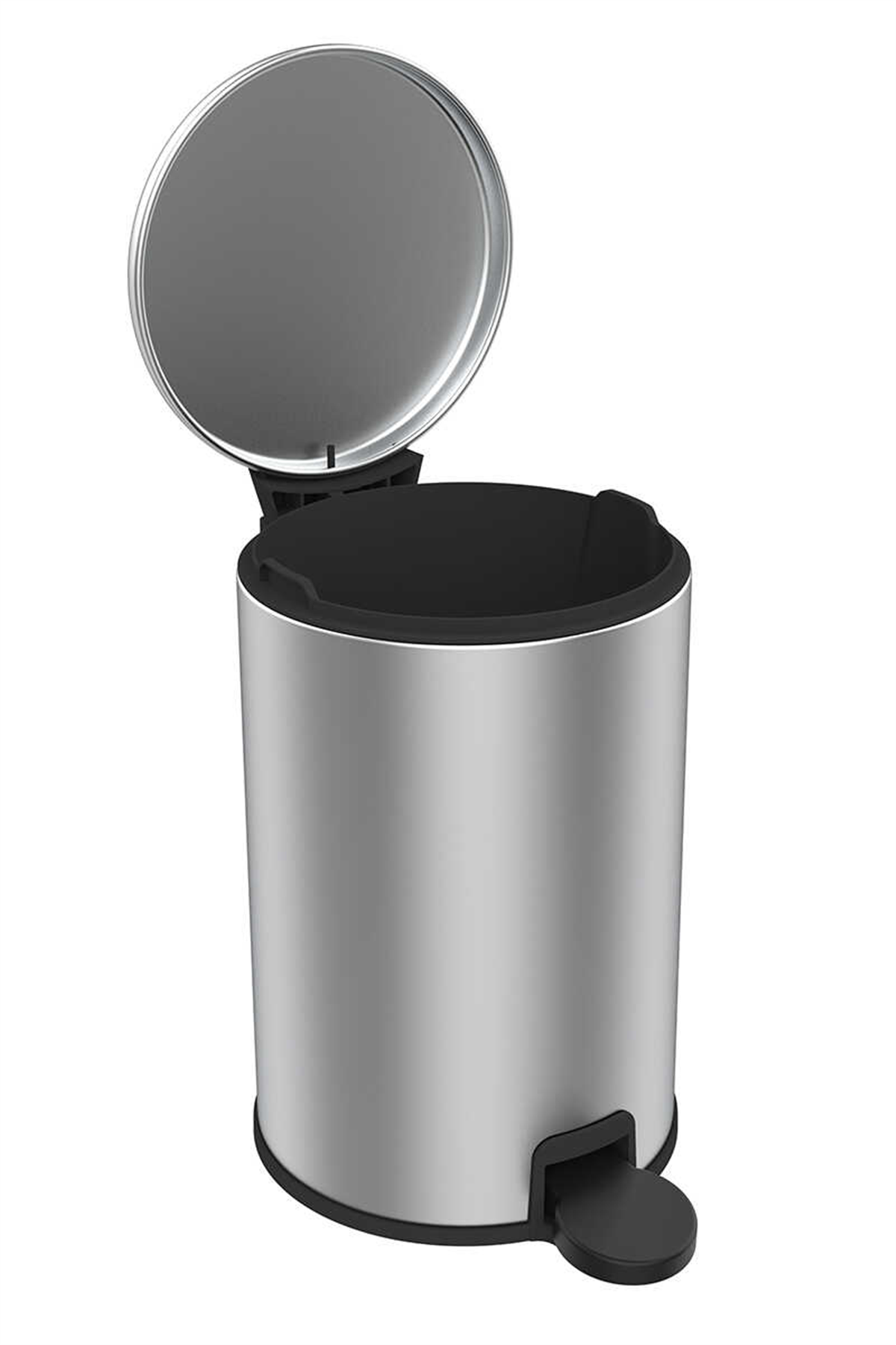 Cigo 3 LT Banyo Mutfak Ofis Çelik Çöp Kovası - Metalik