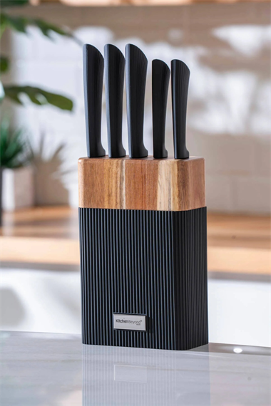 Vanni Cooper 6 Parça Bıçak Seti Siyah