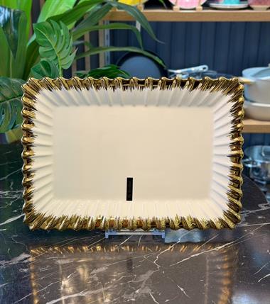 Daisy Gold Lüks 6 Parça Servis Sunum Seti