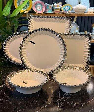 Daisy Silver Lüks 6 Parça Servis Sunum Seti