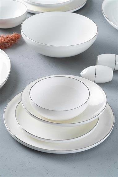 Daphne Silver 12 Kişilik 57 Parça Yemek Takımı