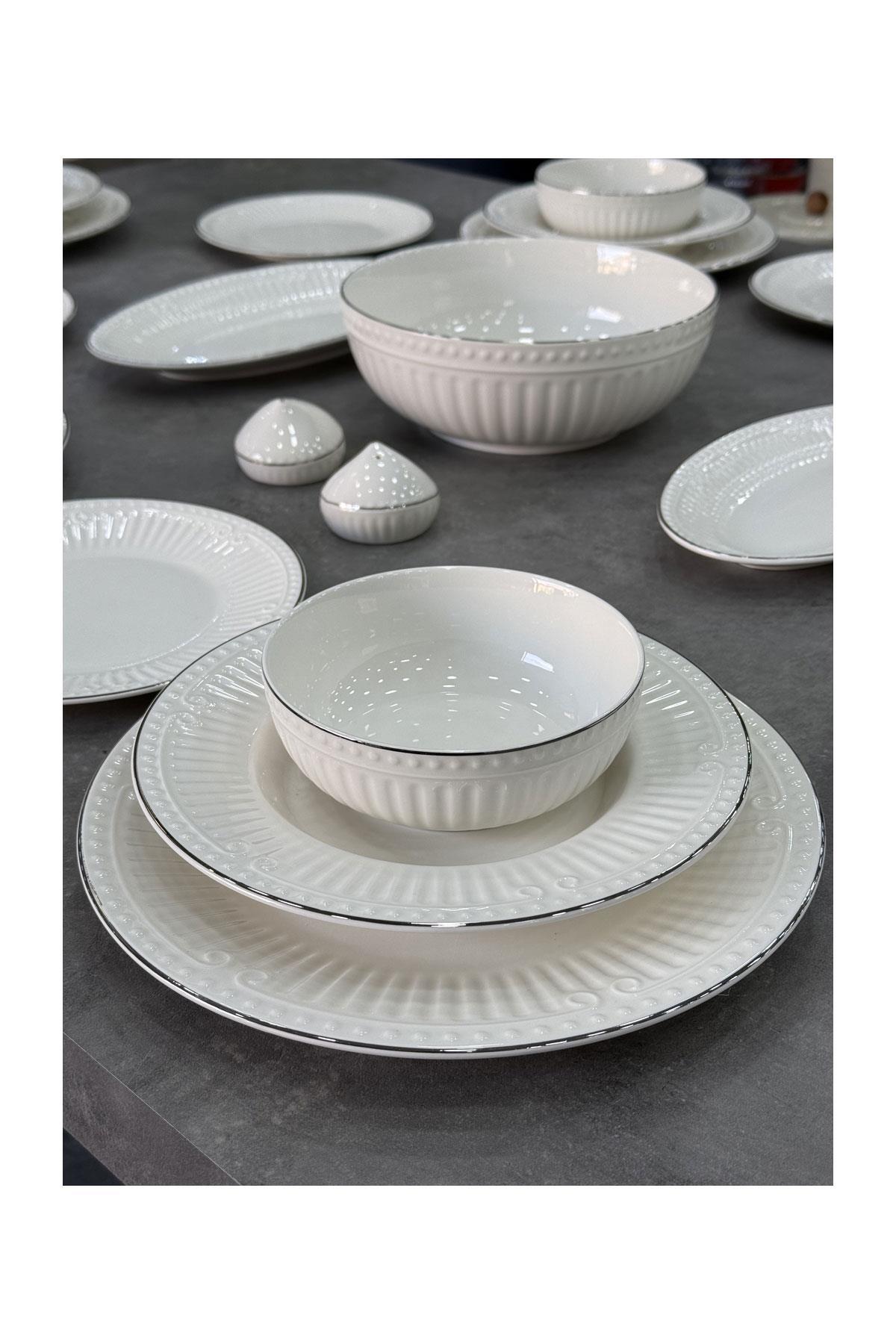 Doralie Porselen Silver 29 Parça Yemek Takımı
