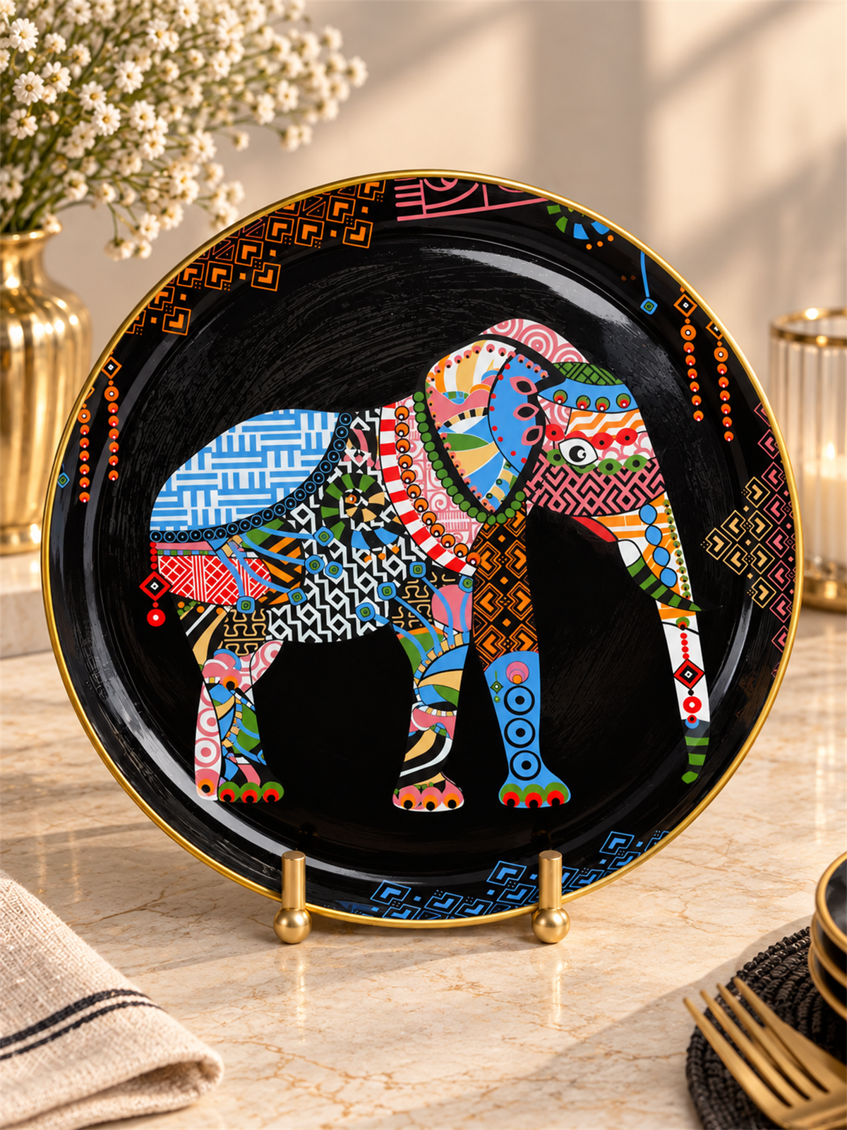 Elephant Porselen Servis Tabağı 26 cm