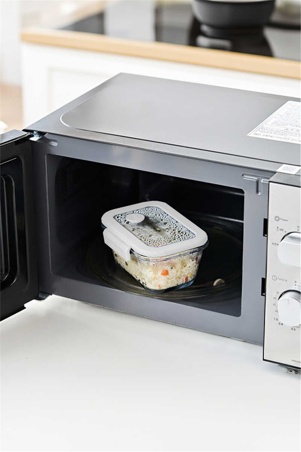Fika Glace Vakumlu Cam Saklama Kabı 1200 ML - Bej