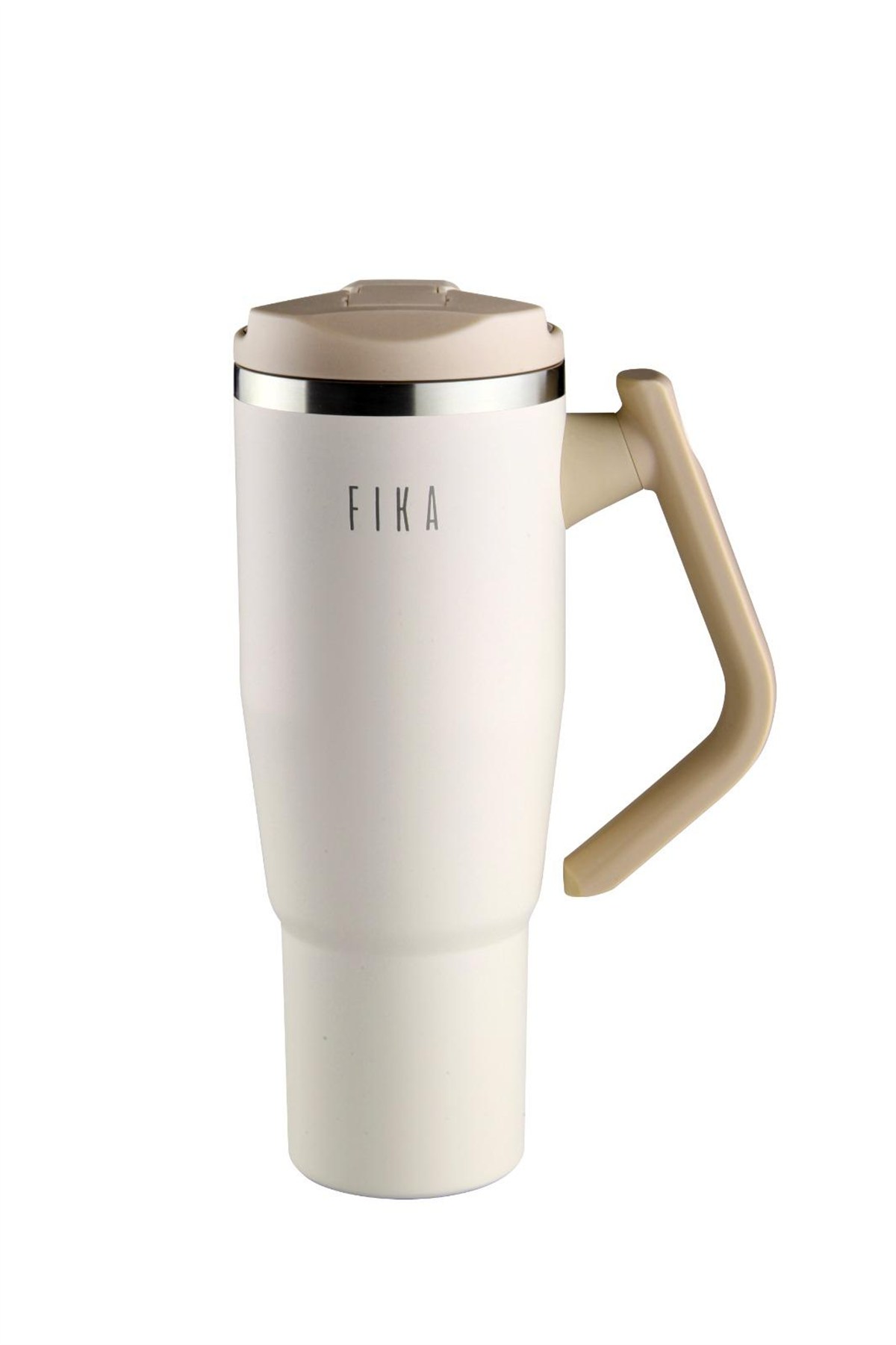 Fika Lumi Döner Kulplu Termos 1200 Ml - Bej